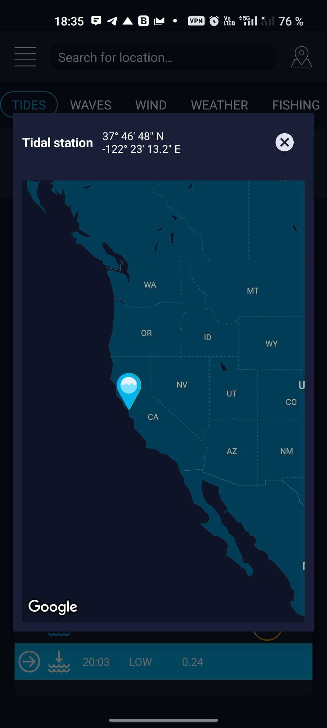 HighTide: local tides Near Me